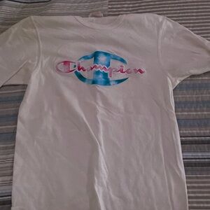 Champion Tee Pink Words Medium